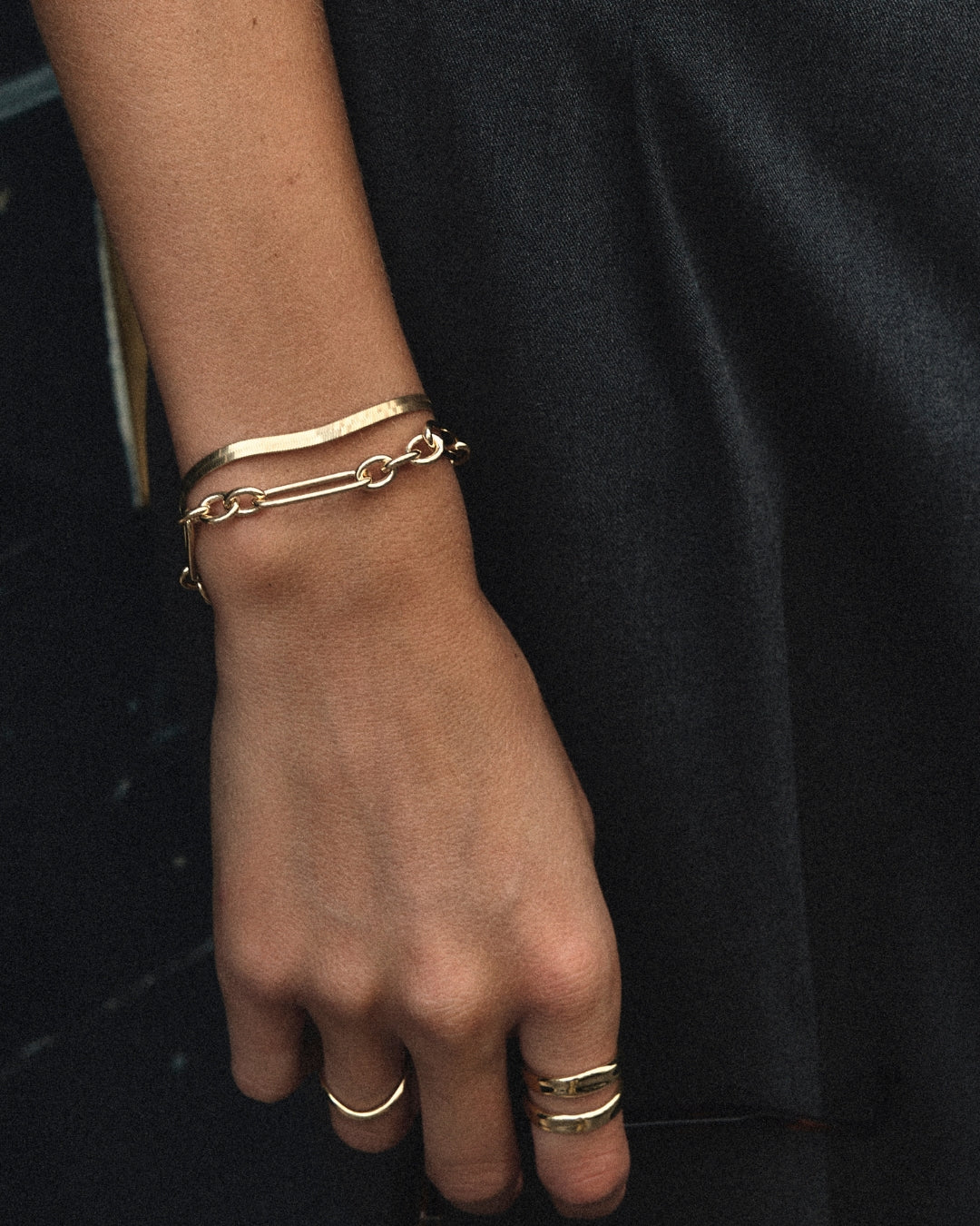 Bracelet maille Chunky