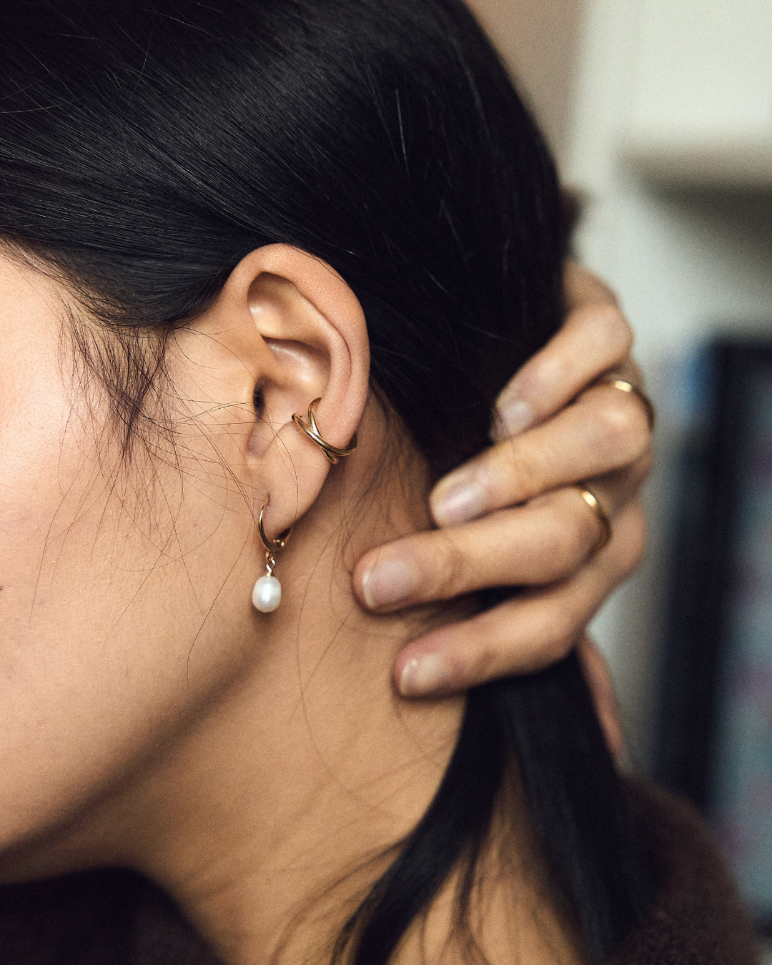 bague d'oreille sans perçage