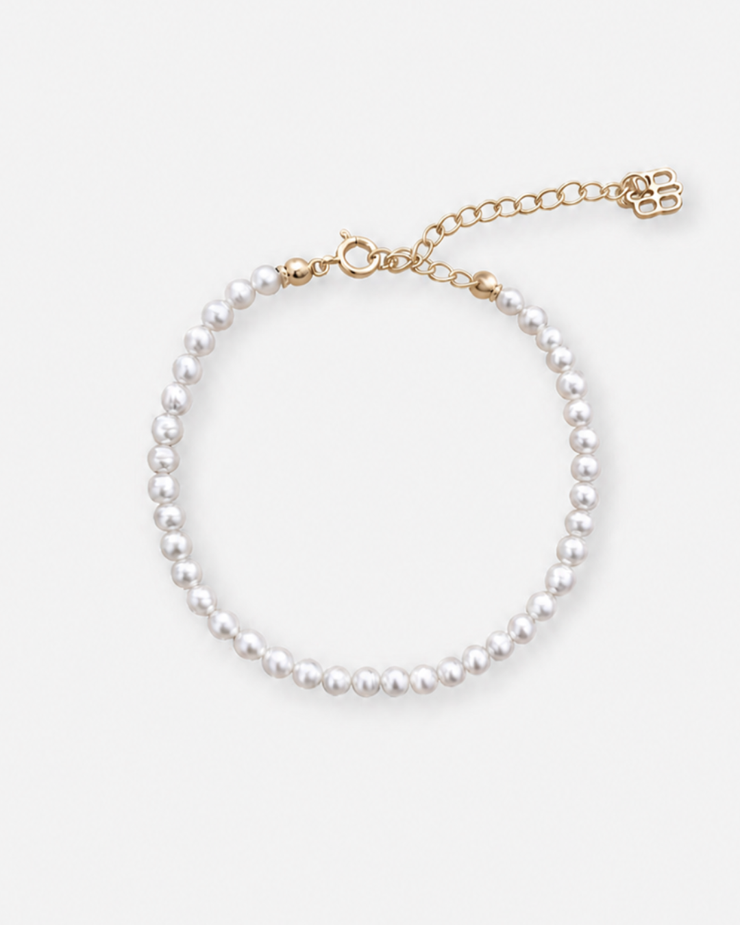 bracelet en perles d'eau douce rondes