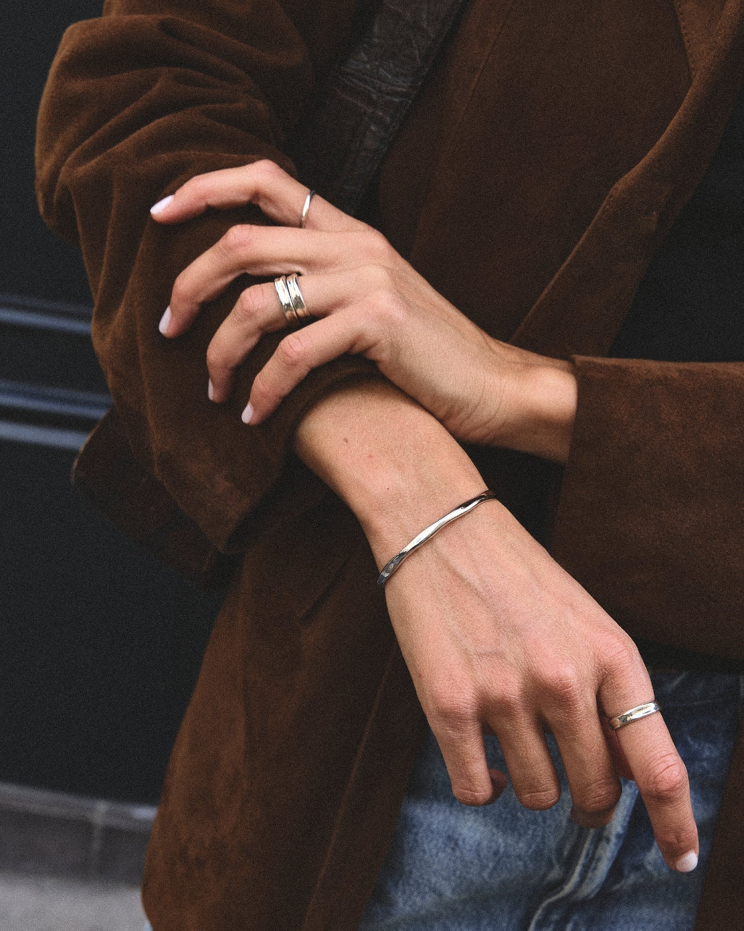 bracelet jonc argent