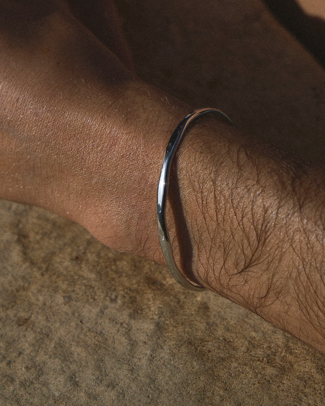 bracelet jonc homme argent