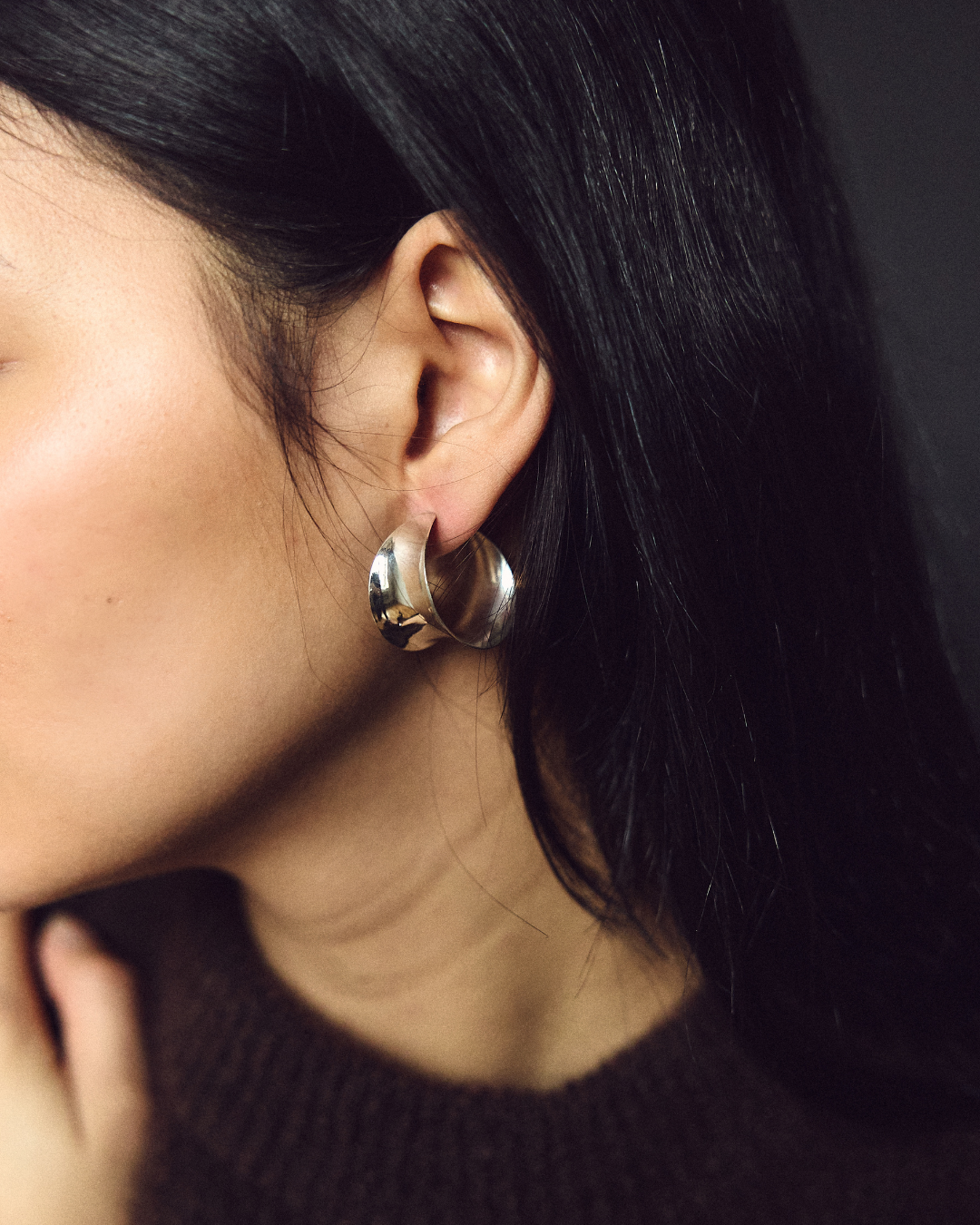 Créoles (Earrings) En Argent Massif - Boucles D'Oreilles Argentées Neuves Sans Emballage