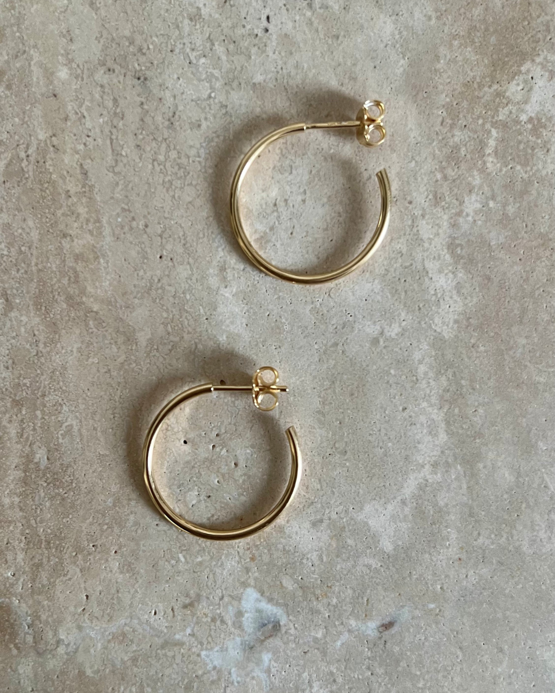 créoles plaqué or 20mm