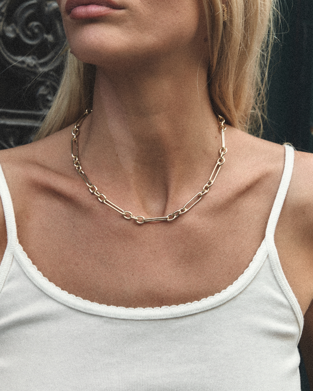 Chunky mesh necklace