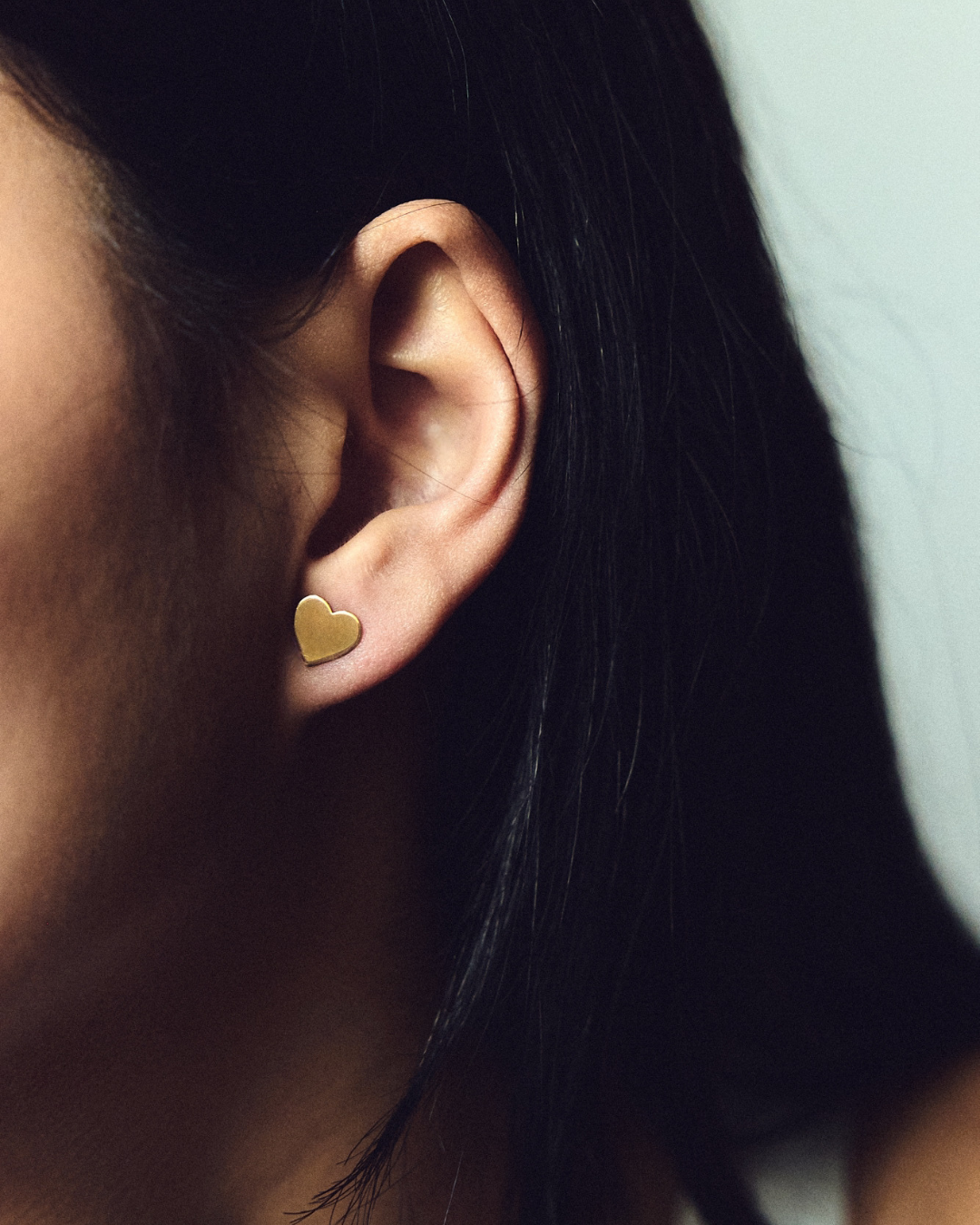 boucles d'oreilles petits coeur or