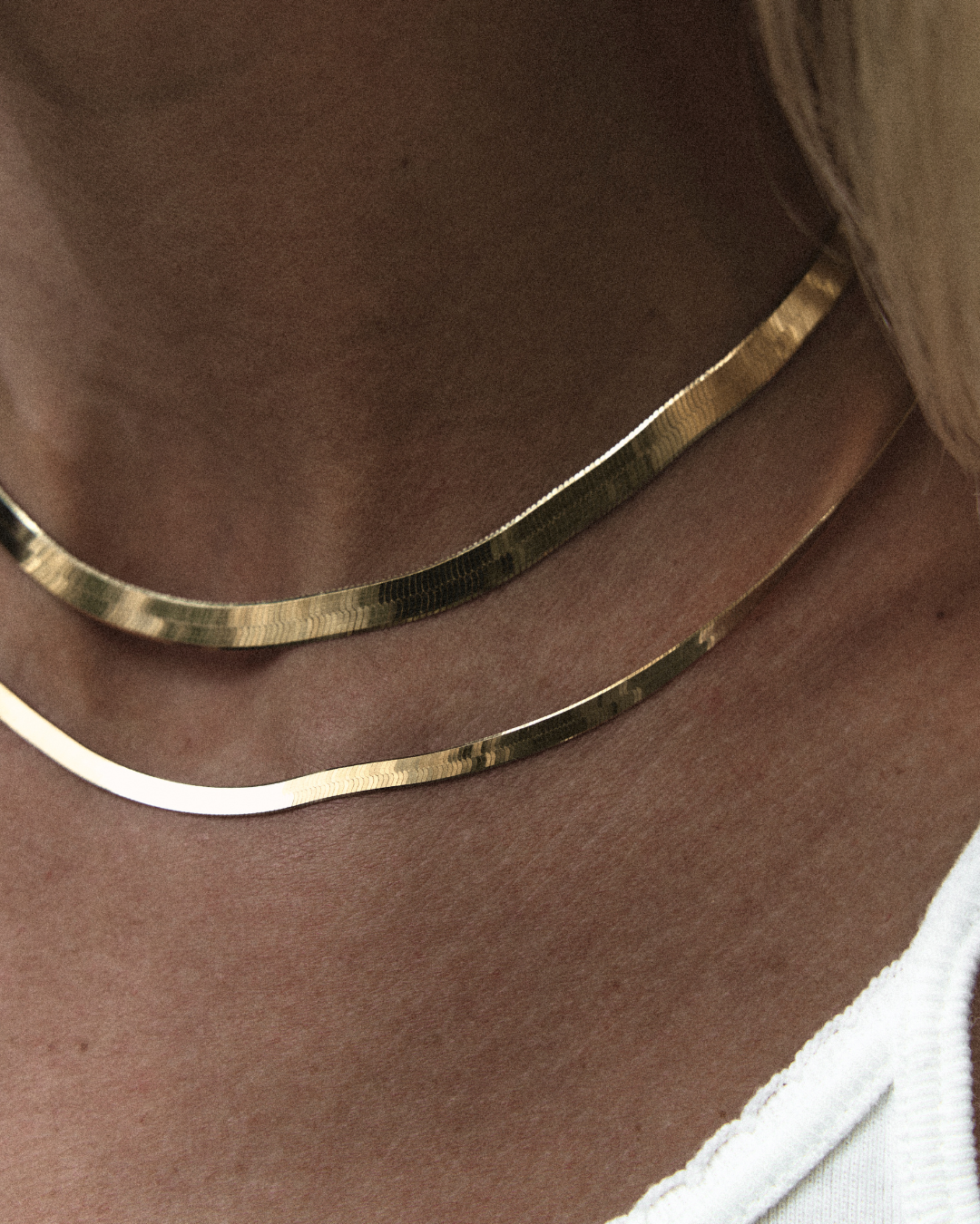 collier maille serpent or